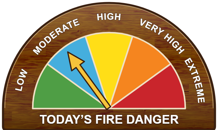 Today's fire danger is Moderate